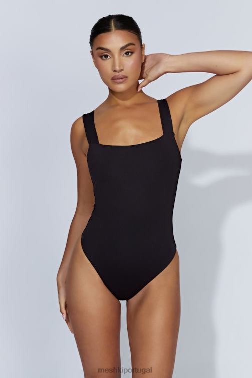 Meshki body carrie com alça grossa BLLT882 roupas preto