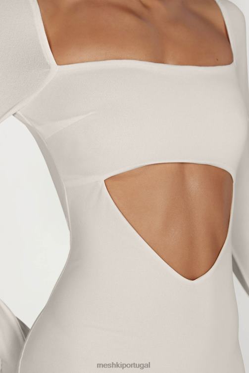 Meshki vestido maxi cai-cai com corte ashleigh BLLT549 roupas osso