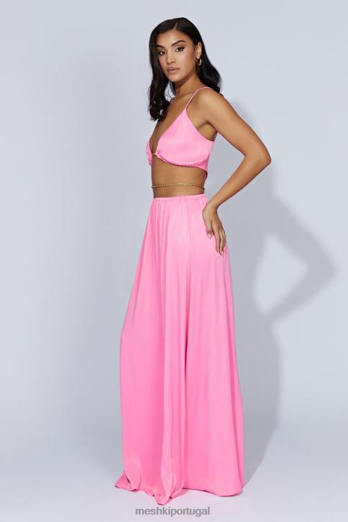 Meshki vestido maxi colette corrente BLLT597 roupas rosa chiclete