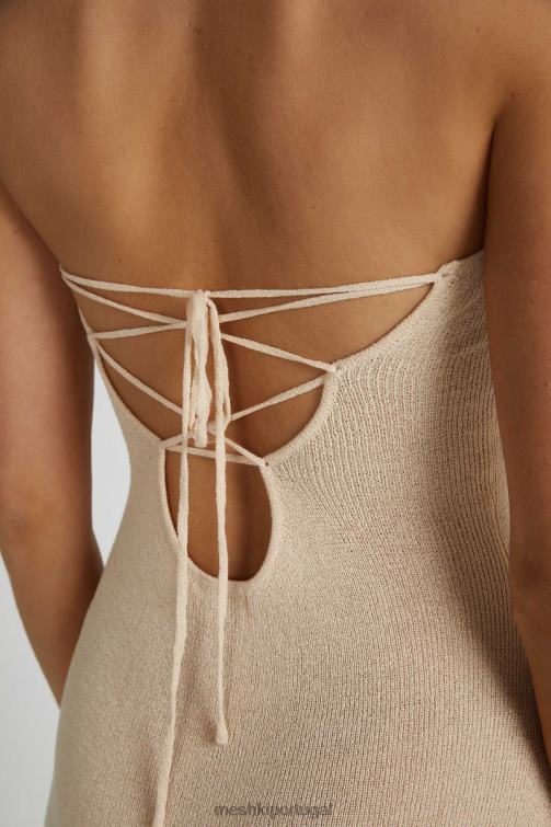Meshki vestido maxi de malha sem alças emmy BLLT155 roupas trigo