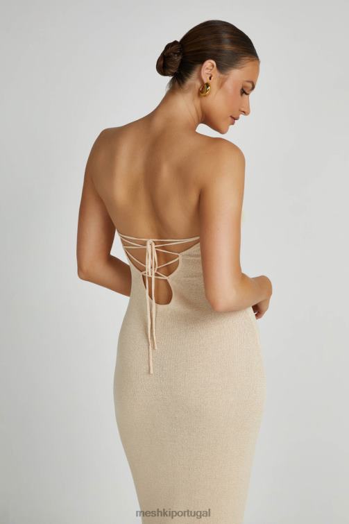 Meshki vestido maxi de malha sem alças emmy BLLT155 roupas trigo