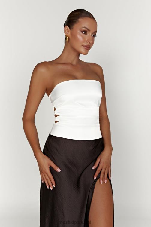 Meshki vestido maxi tomara que caia dois tons brooklyn BLLT458 roupas preto