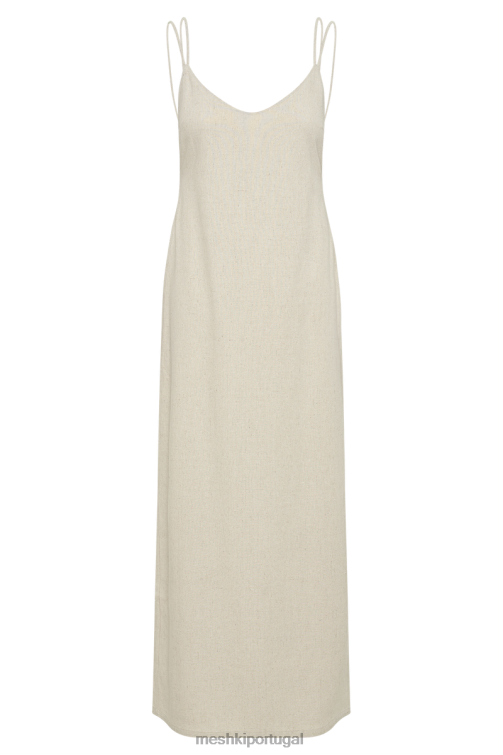Meshki vestido midi de linho leana sem costas BLLT345 roupas natural