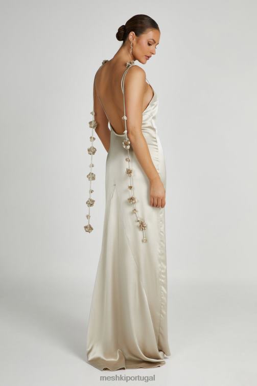 Meshki vestido rosa elenora BLLT152 roupas champanhe