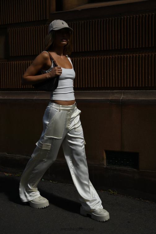 Meshki calça cargo de cetim amaya BLLT1511 roupas osso