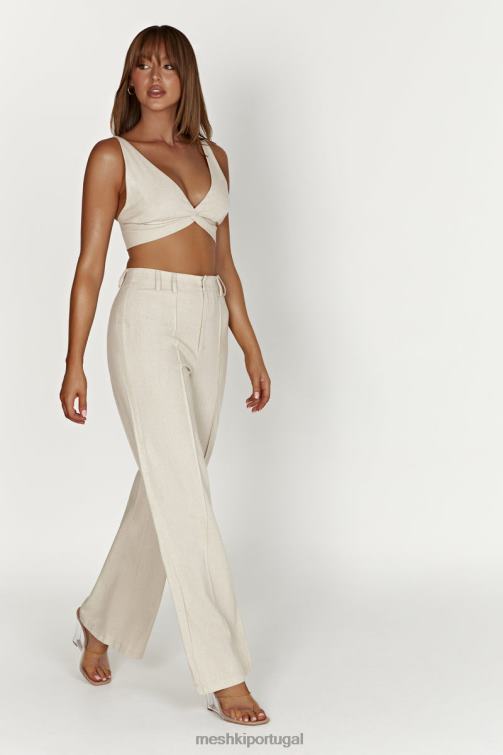 Meshki calça julie de linho larga BLLT1465 roupas natural