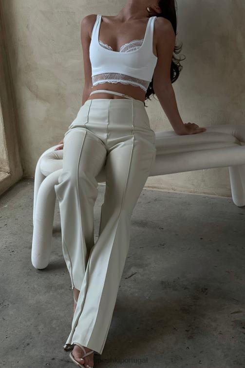 Meshki calça pu zarsa com perna larga e cintura média BLLT1469 roupas trigo