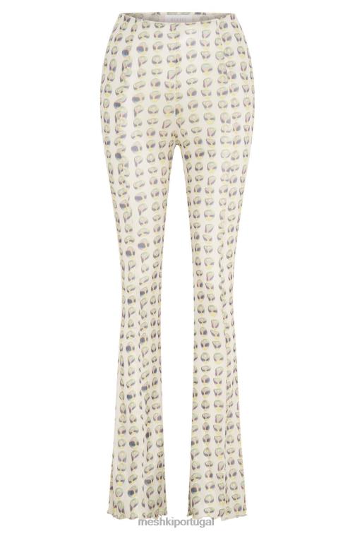 Meshki calça reta nora mesh BLLT1602 roupas impressão alienígena