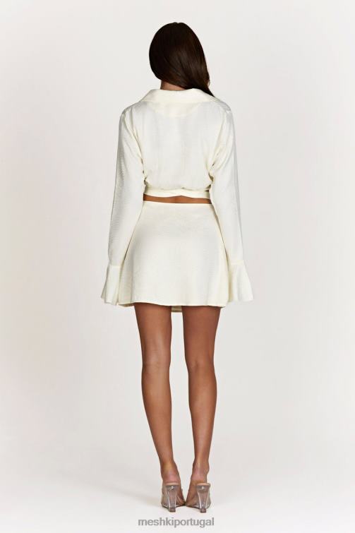 Meshki Annalize mini saia de cetim linha a BLLT1545 roupas osso