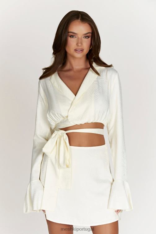 Meshki Annalize mini saia de cetim linha a BLLT1545 roupas osso