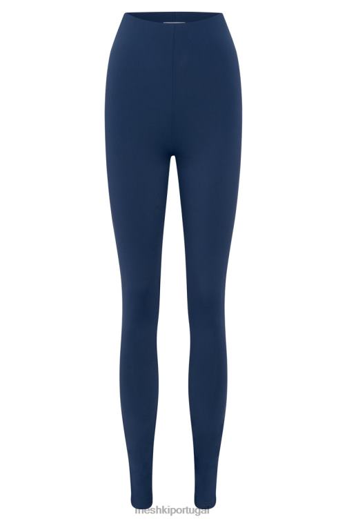 Meshki legging com fenda lateral michelle BLLT1597 roupas marinha da meia-noite