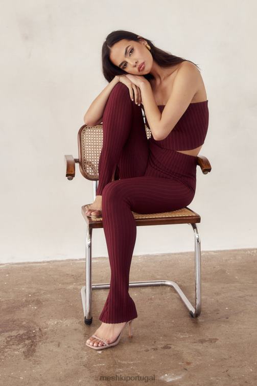 Meshki legging jordi com divisão lateral BLLT1473 roupas chocolate cereja