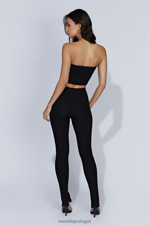 Meshki legging jordi com divisão lateral BLLT1587 roupas preto