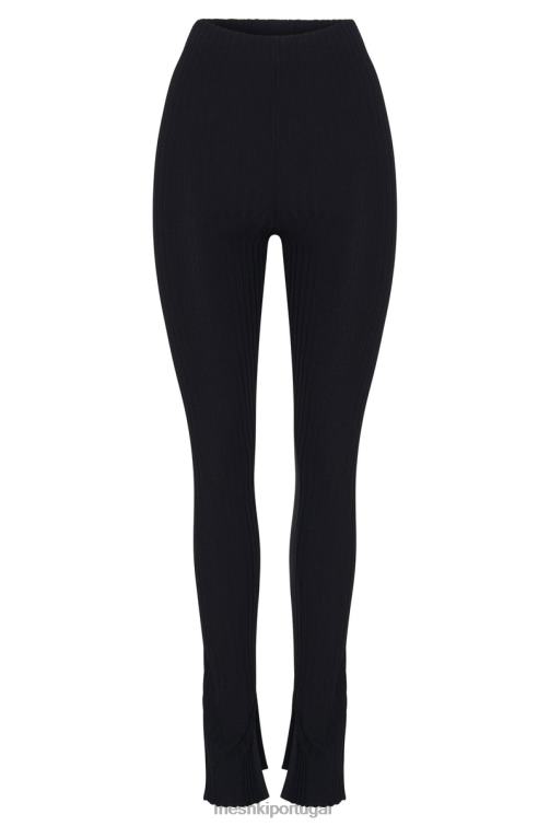 Meshki legging jordi com divisão lateral BLLT1587 roupas preto