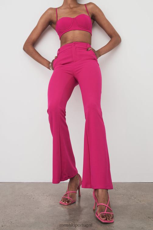 Meshki salto alto com tira no tornozelo brandy BLLT1681 calçados rosa