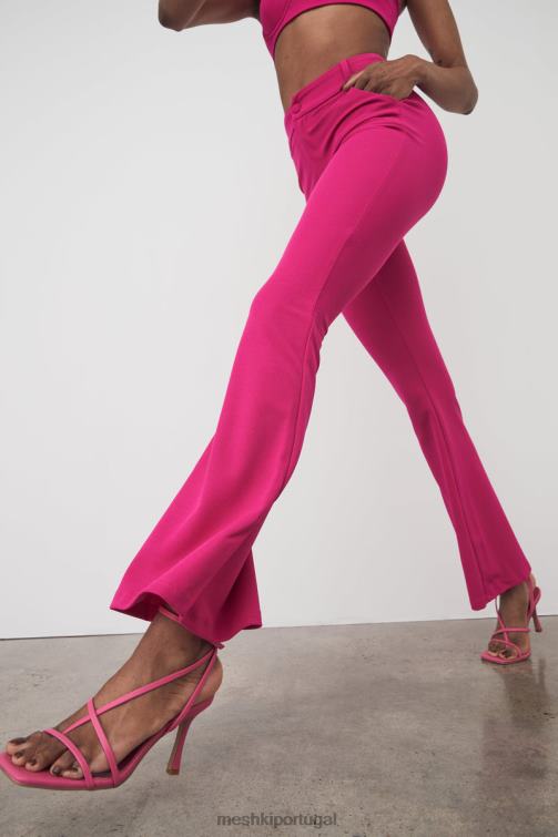 Meshki salto alto com tira no tornozelo brandy BLLT1681 calçados rosa