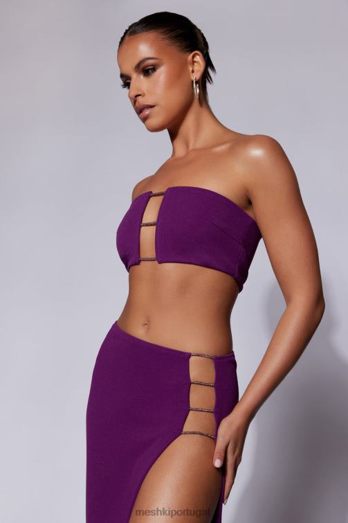 Meshki anastasia diamante corda bandeau BLLT1077 roupas uva