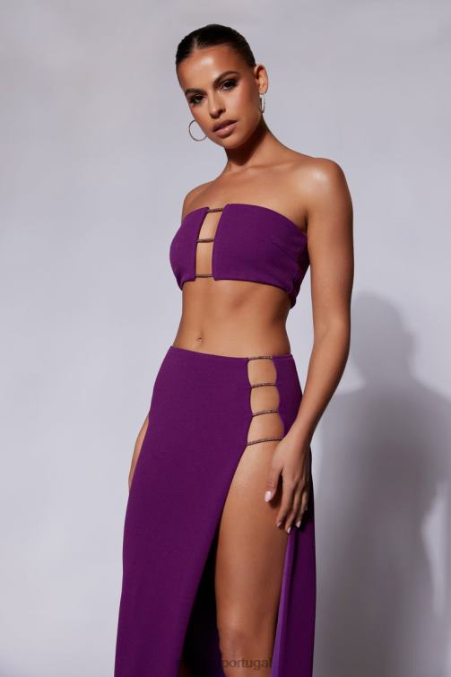 Meshki anastasia diamante corda bandeau BLLT1077 roupas uva