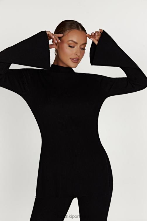 Meshki suéter de tricô oversized jovie BLLT899 roupas preto