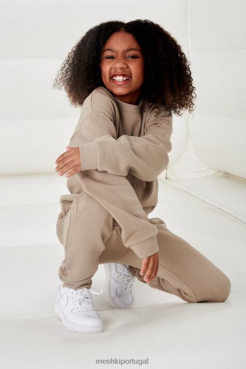 Meshki suéter gola redonda Phoenix Ku BLLT1492 roupas cimento