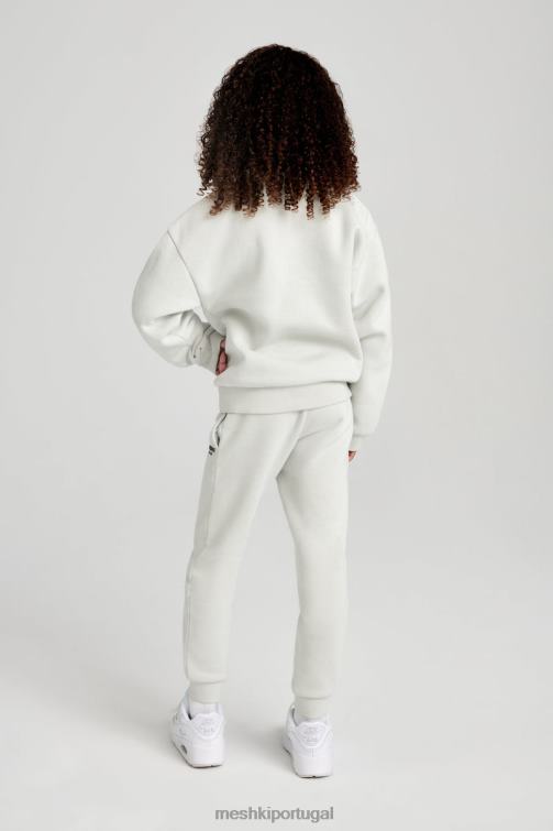 Meshki suéter gola redonda Phoenix Ku BLLT1498 roupas fumaça cinza