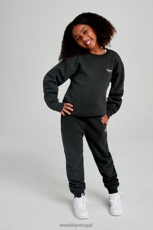 Meshki suéter gola redonda Phoenix Ku BLLT1501 roupas crepúsculo preto