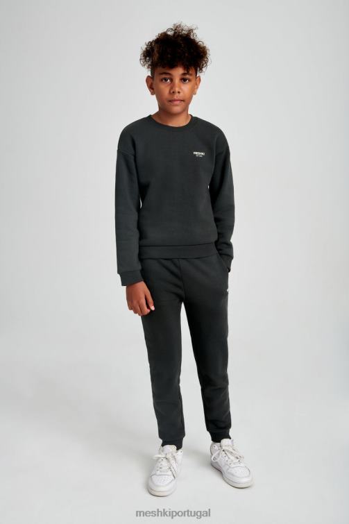 Meshki suéter gola redonda Phoenix Ku BLLT1501 roupas crepúsculo preto