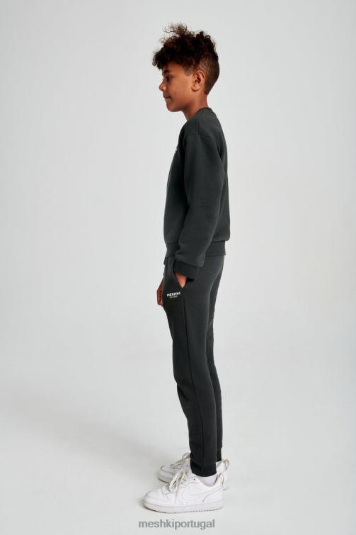 Meshki suéter gola redonda Phoenix Ku BLLT1501 roupas crepúsculo preto