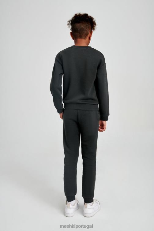 Meshki suéter gola redonda Phoenix Ku BLLT1501 roupas crepúsculo preto