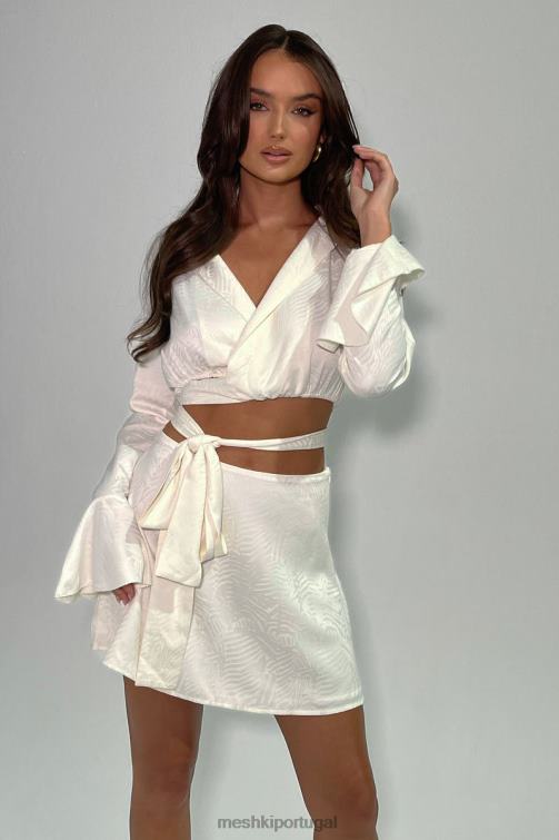 Meshki Annalize Envoltório Top BLLT1006 roupas osso