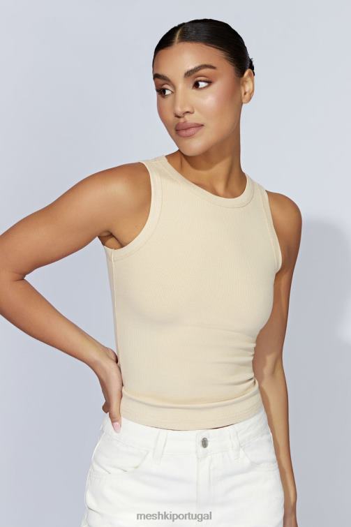 Meshki regata com nervuras zanna BLLT1069 roupas creme