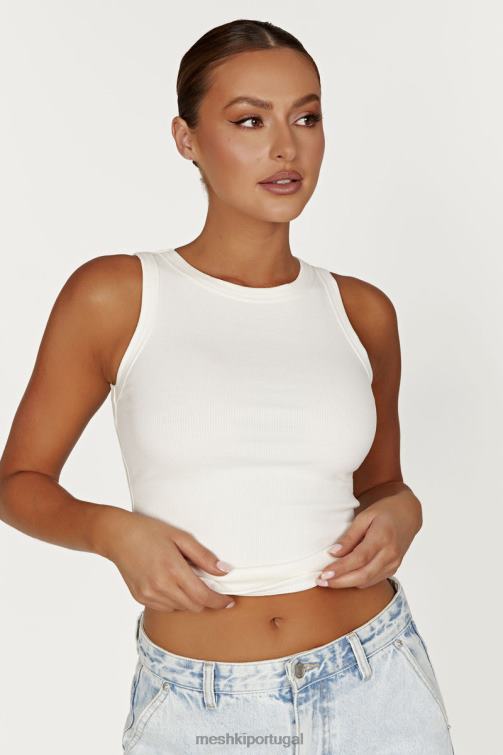 Meshki regata com nervuras zanna BLLT863 roupas branco