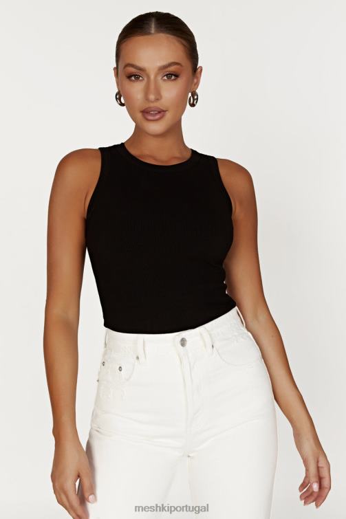 Meshki regata com nervuras zanna BLLT908 roupas preto