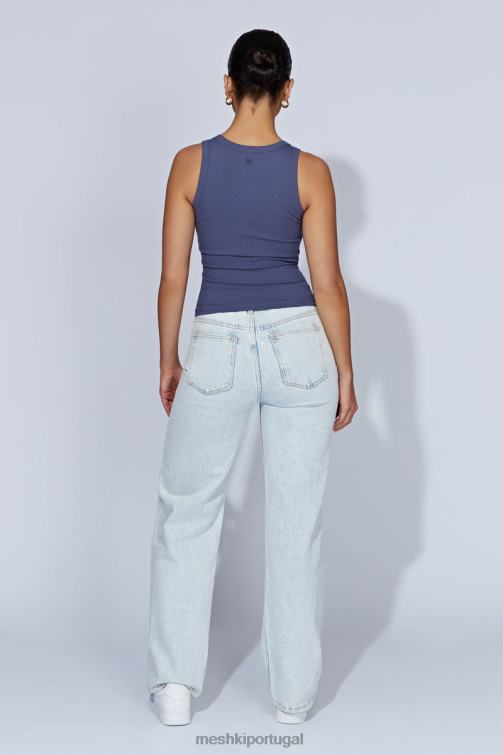 Meshki regata com nervuras zanna BLLT986 roupas marinha da meia-noite