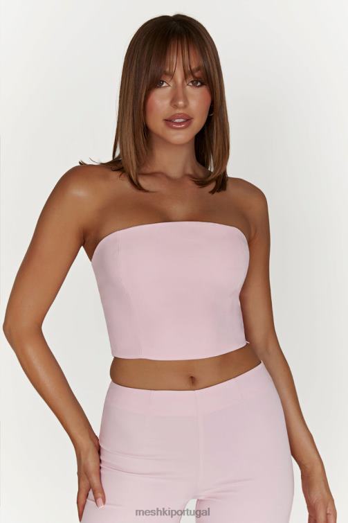 Meshki top de espinhel de açafrão BLLT1021 roupas blush rosa