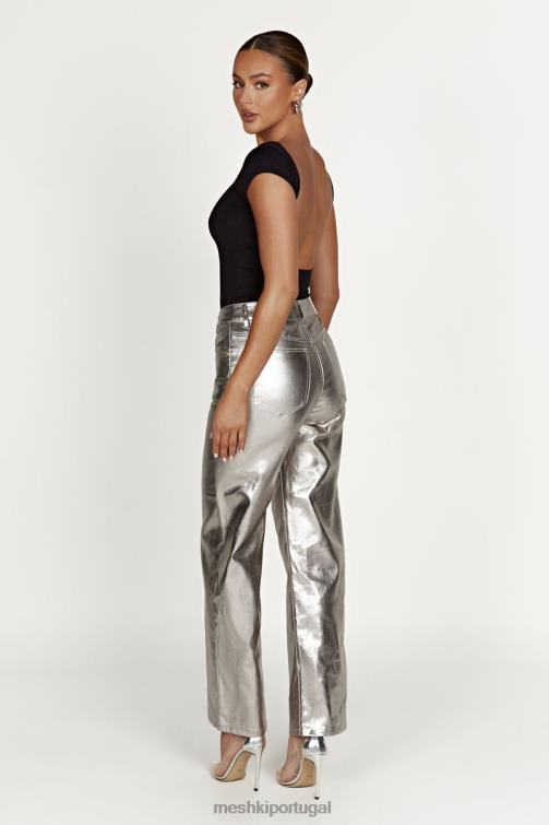 Meshki top de espinhel de náilon reciclado reyna BLLT828 roupas preto